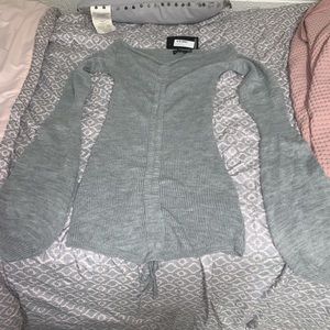 Grey PLT KNIT DRESS